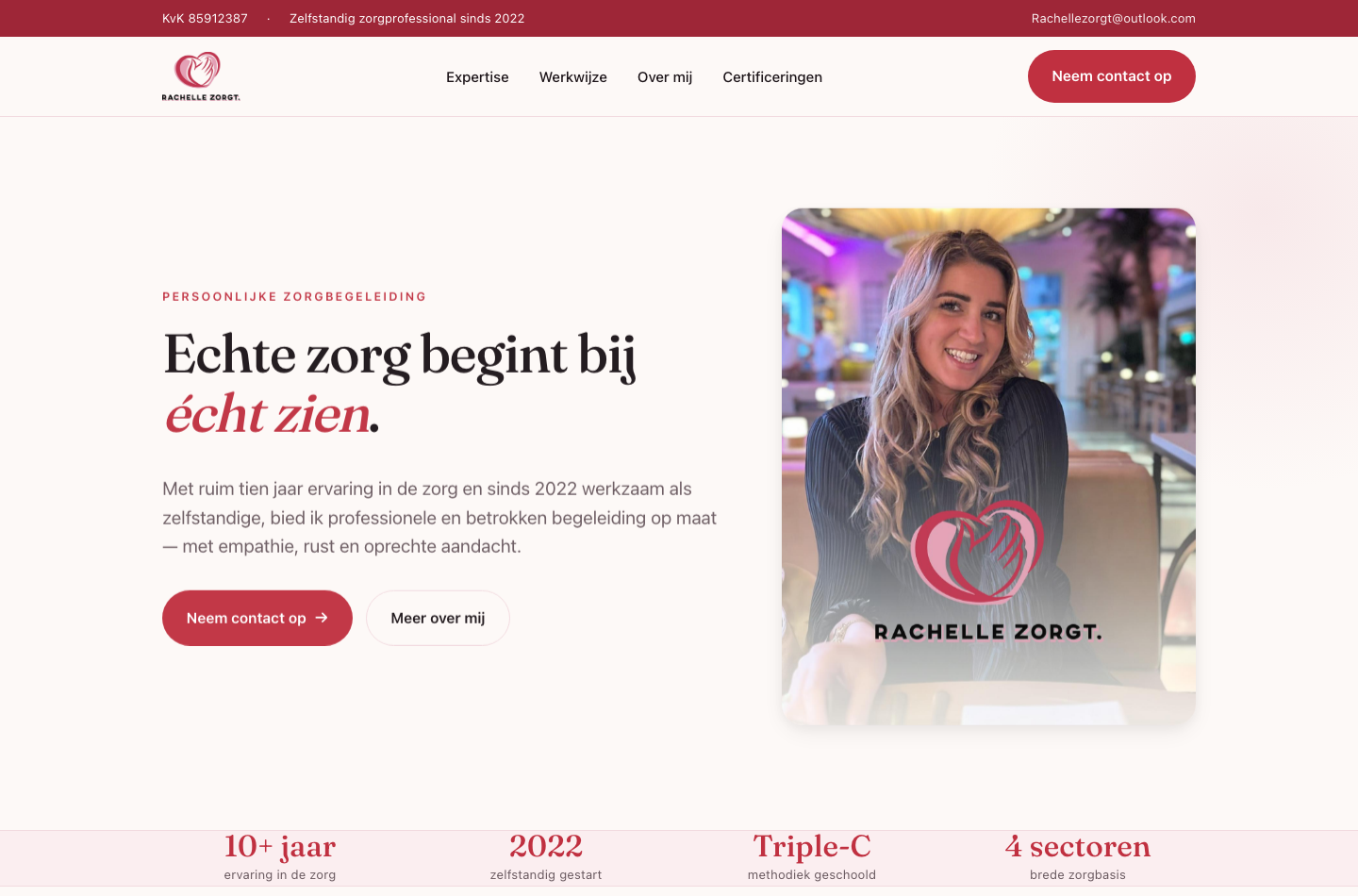 Rachelle Zorgt website
